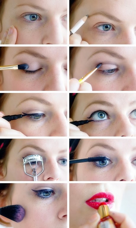 easy-pinup-makeup-tutorial-99 Eenvoudige pinup make-up tutorial