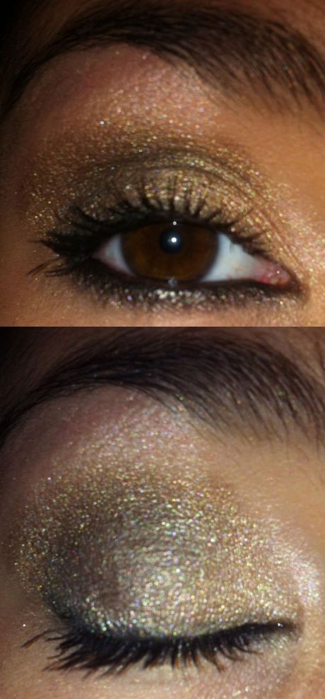 gold-smokey-eye-makeup-tutorial-67 Gold smokey eye make-up tutorial