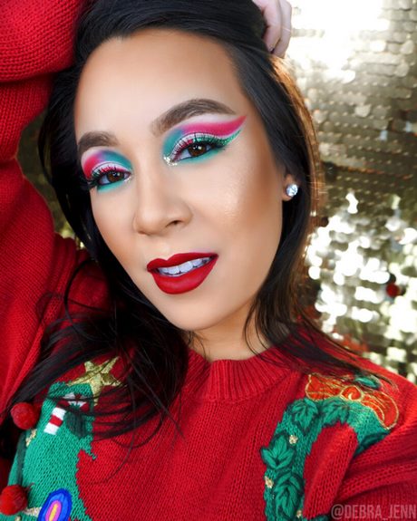 red-and-green-makeup-tutorial-91_6 Rode en groene make-up tutorial
