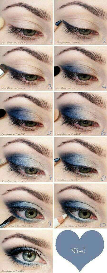 school-eye-makeup-tutorial-75_6 School oog make-up tutorial