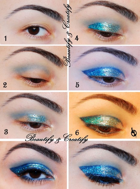silver-blue-makeup-tutorial-20_5 Zilver Blauw Make-up tutorial