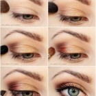Bronzen ogen make-up les