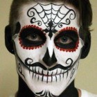 Candy skull make-up les voor mannen