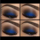 Cobalt blue make-up tutorial
