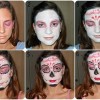 Dag van het dode gezicht make-up stap voor stap