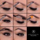 Wenkbrauw make-up tutorials stap voor stap