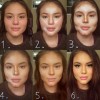 Volledige gezicht natuurlijke make-up tutorial stap voor stap foto  s