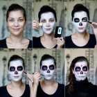 Mexicaanse suikerschedel make-up stap voor stap