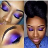 Purple eye make-up les voor zwarte vrouwen