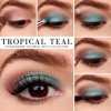 Teal oog make-up tutorial
