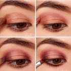 Eenvoudige oog make-up voor bruine ogen
