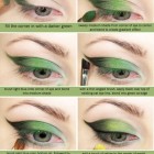 Gele oogschaduw make-up tutorial