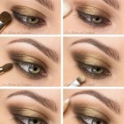 Gouden bronzen make-up tutorial
