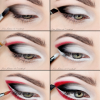 Zwart-wit oogschaduw make-up tutorial
