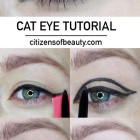 Dark cat eye make-up tutorial