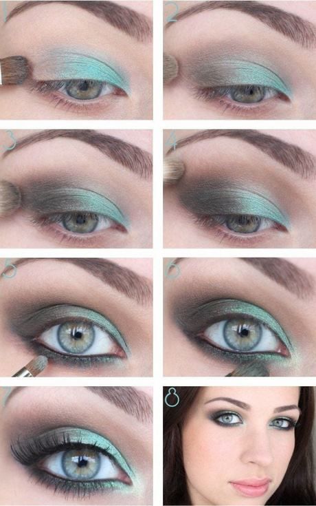 Formele make-up tutorial voor blauwe ogen