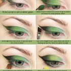 Out gaan make-up tutorial groene ogen