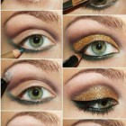Groene en bruine smokey eye make-up tutorial