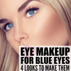 Make-up tutorial blond haar blauwe ogen