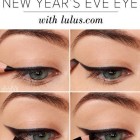 Nieuwe Jaar Make – up tutorial voor bruine ogen
