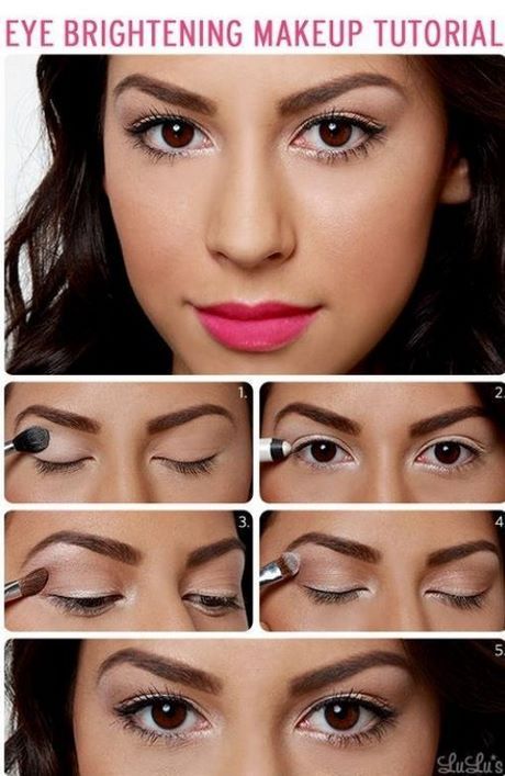 Witte make – up tutorial voor bruine ogen