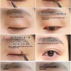 Aziatische dubbele ooglid make-up tutorial
