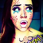 Cartoon gezicht make-up tutorial
