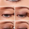Donkerbruine oogschaduw make-up tutorial