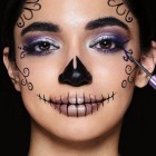 Gemakkelijk halve suiker schedel make-up tutorial