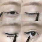 Koreaanse eyeliner make-up tutorial