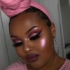 Roze make – up tutorial voor bruine huid