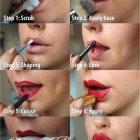 Paarse lippen make-up tutorial