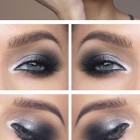Zilveren shimmer oog make-up tutorial