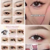 Aziatische oogschaduw make-up tutorial