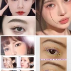 Aziatische make-up tutorial meisje