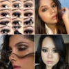 Zwarte smokey oogschaduw make-up tutorial