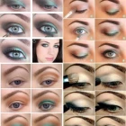 Donkergroene oog make-up tutorial