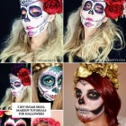 Dag van de dode schedel make-up tutorial