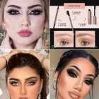Dramatische Arabische stijl oog make-up tutorial