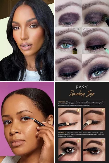 Oog make-up tutorial zwarte oogschaduw