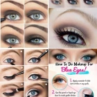 Oog make-up tutorial voor grote blauwe ogen