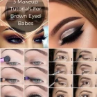 Oog make-up tutorials voor bruine ogen