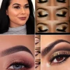 Gouden oogschaduw make-up tutorial