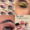 Roze en gouden oog make-up tutorial