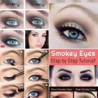 Mooie make-up tutorial voor blauwe ogen