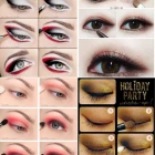 Rode en zwarte make-up tutorial