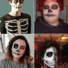 Skelet make-up tutorial half gezicht gemakkelijk
