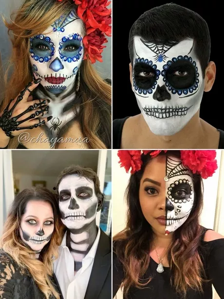 Schedel masker make-up tutorial