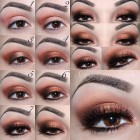 Golden eye Make-up foto tutorial