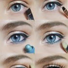 Natural blue eyes make-up les